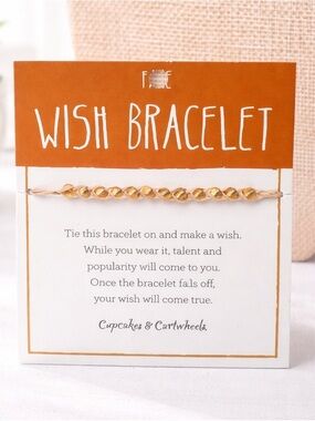 ✨5/$25✨ Cupcakes & Cartwheels Boho Braided Jute Fame Wish Bracelet - NEW